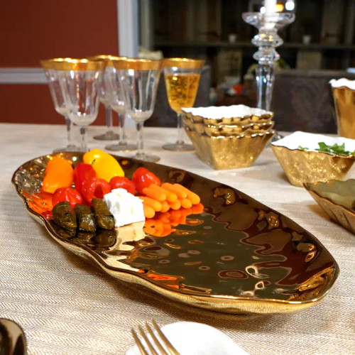 Certified International Gold Coast Oval Fish Platter Certified International Gold Coast Oval Fish Platter