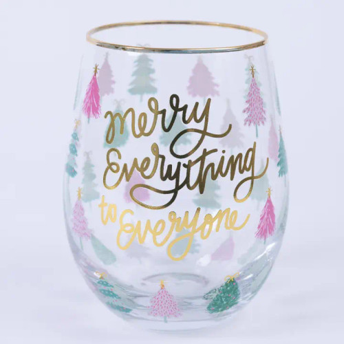 Mary Square Stemless Wine Glass - Merry Everything
