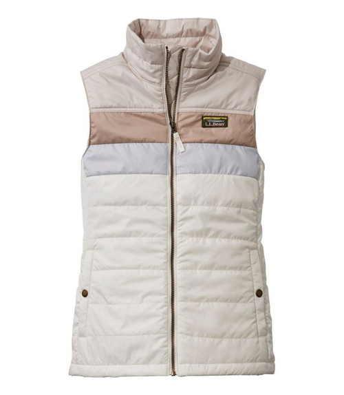 L.L. Bean Women's Mountain Classic Puffer Vest - Shore/Paperwhite L.L. Bean Women's Mountain Classic Puffer Vest - Shore/Paperwhite