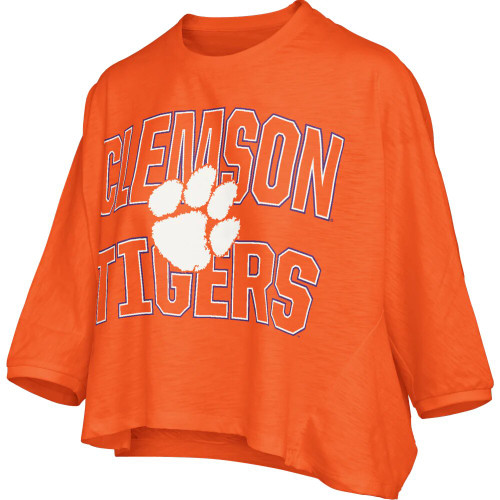 Pressbox Women's Clemson Tigers Maxima Ascher 3/4 Sleeve Top Pressbox Women's Clemson Tigers Maxima Ascher 3/4 Sleeve Top