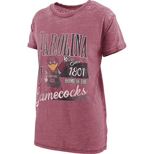 Pressbox Women's South Carolina Gamecocks Vintage Stephen Boyfriend Tee Pressbox Women's South Carolina Gamecocks Vintage Stephen Boyfriend Tee