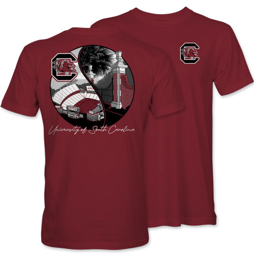 South Carolina Gamecocks Two Scenes Tee South Carolina Gamecocks Two Scenes Tee