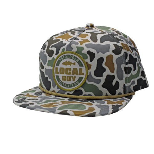 Local Boy Classic Red Low Profile Rope Hat - Localflage Bluff Local Boy Classic Red Low Profile Rope Hat - Localflage Bluff