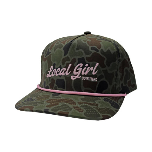 Local Girl Cursive Charm Rope Hat - Localflage OD