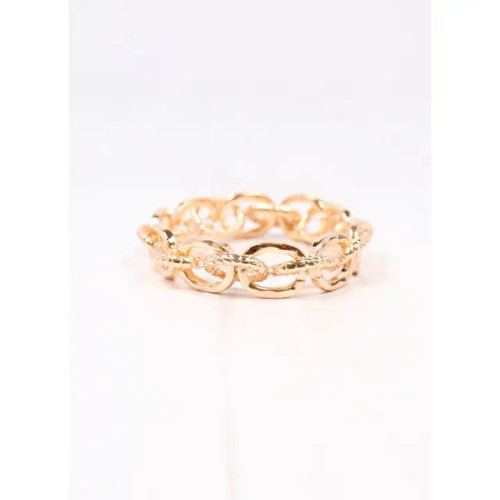 Caroline Hill Mason Link Stretch Bracelet Gold Caroline Hill Mason Link Stretch Bracelet Gold