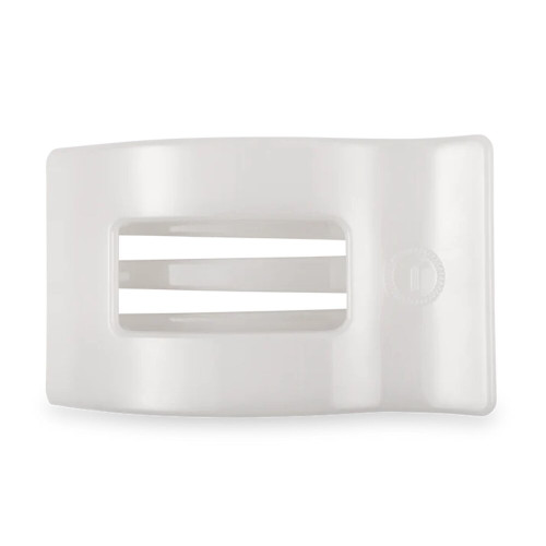Teleties Coconut White Large Flat Rectangle Hair Clip Teleties Coconut White Large Flat Rectangle Hair Clip