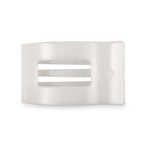 Teleties Coconut White Medium Flat Rectangle Hair Clip Teleties Coconut White Medium Flat Rectangle Hair Clip