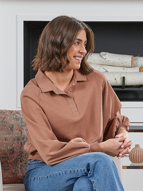 Simply Southern Polo - Umber Simply Southern Polo - Umber