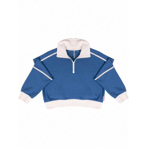 Simply Southern Women's 14 Zip Contrast - Dark Blue Simply Southern Women's 14 Zip Contrast - Dark Blue