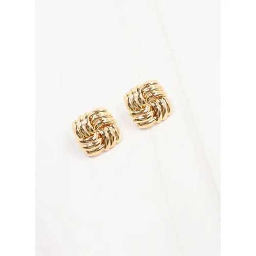 Caroline Hill Kath Stud Earring Gold Caroline Hill Kath Stud Earring Gold