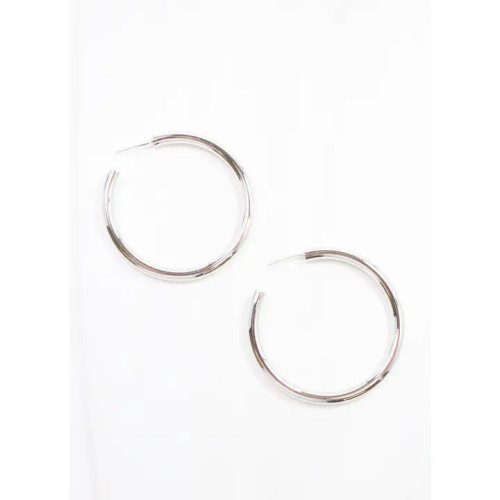 Caroline Hill Nielsen Hoop Earring Shiny Silver Caroline Hill Nielsen Hoop Earring Shiny Silver