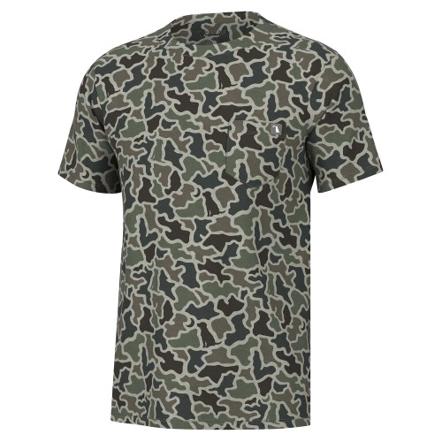 Local Boy Heather Blend Crewneck T-Shirt - Dog Moon Camo Local Boy Heather Blend Crewneck T-Shirt - Dog Moon Camo