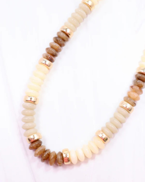 Caroline Hill Eye Candy Beaded Necklace Ivory Caroline Hill Eye Candy Beaded Necklace Ivory