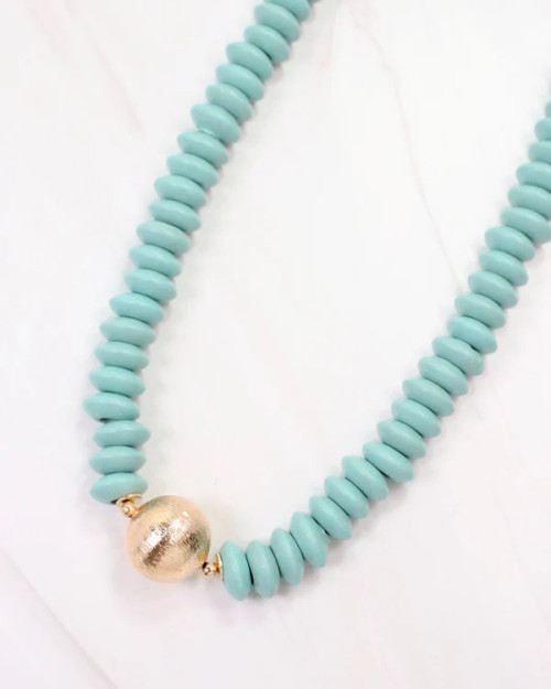 Caroline Hill Dayle Disc and Ball Necklace Turquoise Caroline Hill Dayle Disc and Ball Necklace Turquoise