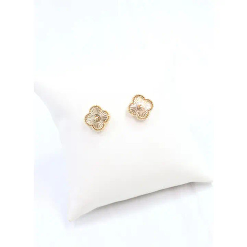 Caroline Hill Garnier Clover Stud Earring Gold Caroline Hill Garnier Clover Stud Earring Gold