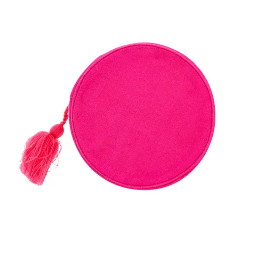 Jane Marie Hot Pink Velvet Jewelry Case