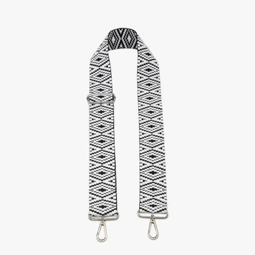 Jen & Co. Bohemian Guitar Strap - Black/White Jen & Co. Bohemian Guitar Strap - Black/White