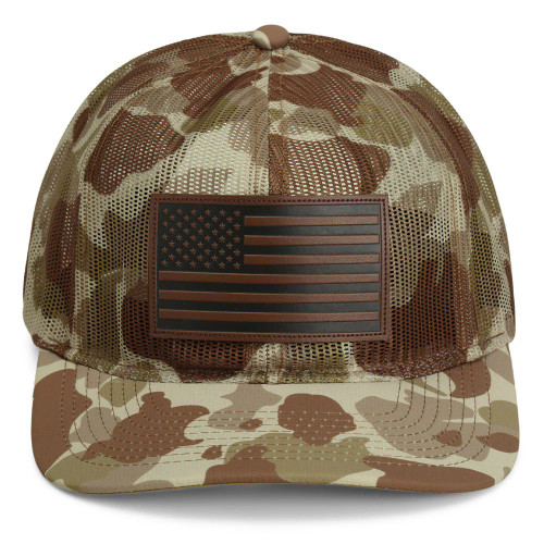 Paramount Old School Desert Camo All Mesh American Flag Hat