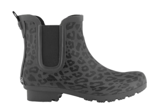 Roma Chelsea Matte Leopard Rain Boots