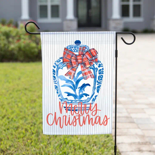 The Navy Knot Christmas Garden Flag - Christmas Vase The Navy Knot Christmas Garden Flag - Christmas Vase