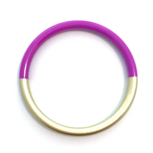 Accessory Jane Medium Bangle Bracelet - Fushcia and Gold