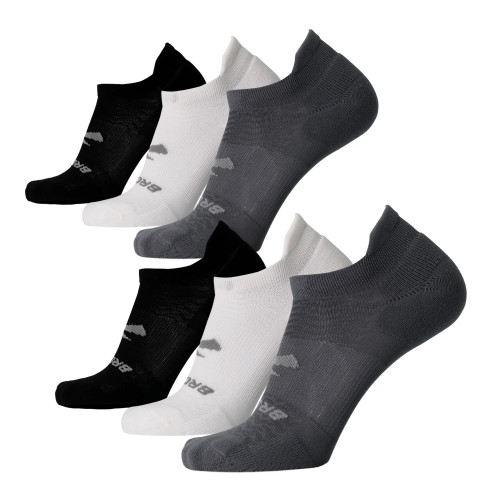 Brooks Run-In No-Show Socks 6-Pack Brooks Run-In No-Show Socks 6-Pack