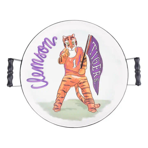 Glory Haus Clemson Mascot Enamel Tray Glory Haus Clemson Mascot Enamel Tray