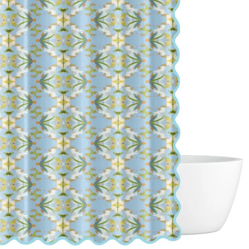 Laura Park English Garden Blue Shower Curtain Laura Park English Garden Blue Shower Curtain