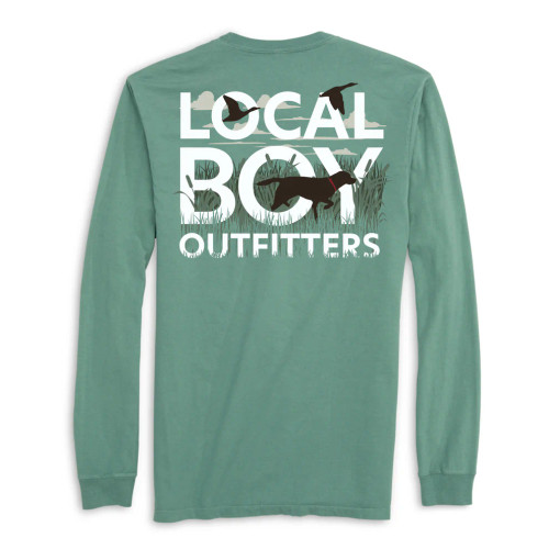 Local Boy Text and Tail Long Sleeve T-Shirt Local Boy Text and Tail Long Sleeve T-Shirt