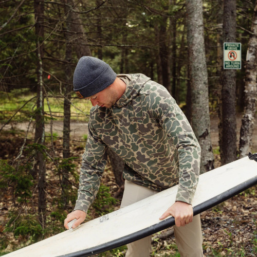 Marsh Wear Men's Fireside Hoodie - Green Mallard Camo