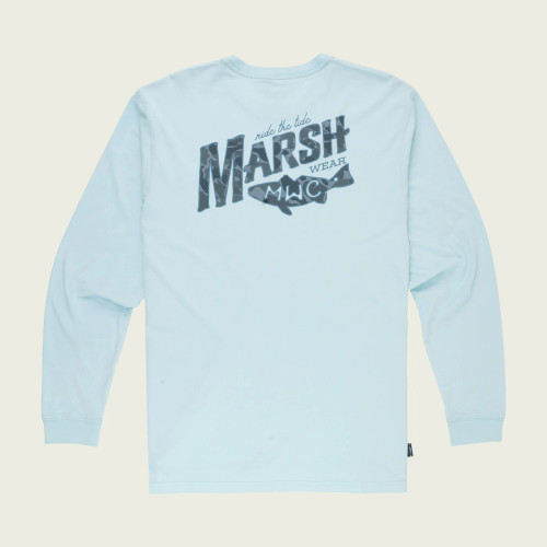 Marsh Wear Men's Sunrise Marsh Long Sleeve T-Shirt - Chambray Marsh Wear Men's Sunrise Marsh Long Sleeve T-Shirt - Chambray
