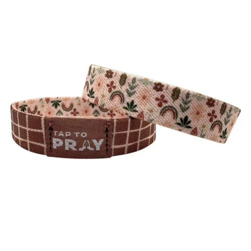 Tap To Pray Medium Prairie & Plaid Wristband Tap To Pray Medium Prairie & Plaid Wristband