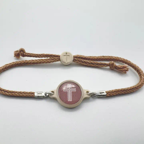 Tap To Pray Survivor Series Handmade Bracelet - Mocha Tap To Pray Survivor Series Handmade Bracelet - Mocha