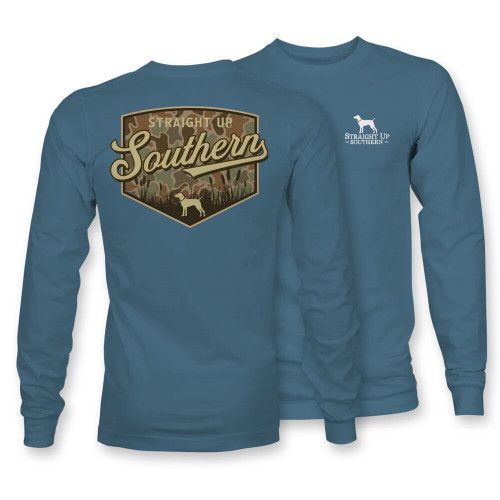 Straight Up Southern Men's Southern Duck Camo Long Sleeve T-Shirt Straight Up Southern Men's Southern Duck Camo Long Sleeve T-Shirt