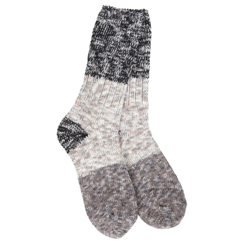 World's Softest Women's Weekend Ragg Crew Colorblock - Stone Multi World's Softest Women's Weekend Ragg Crew Colorblock - Stone Multi
