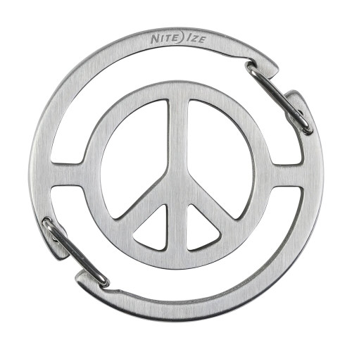 Nite Ize Medallion Peace Sign Key Carabiner Nite Ize Medallion Peace Sign Key Carabiner