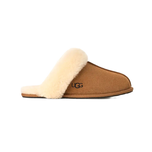 UGG Scuffette II Chestnut Suede Sheepskin-Lined Slipper UGG Scuffette II Chestnut Suede Sheepskin-Lined Slipper