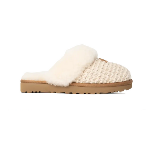 UGG Cozy Women’s Knitted Sheepskin Lined Slipper - Cream UGG Cozy Women’s Knitted Sheepskin Lined Slipper - Cream