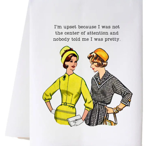 Cora & Pate I'm Upset Kitchen Towel