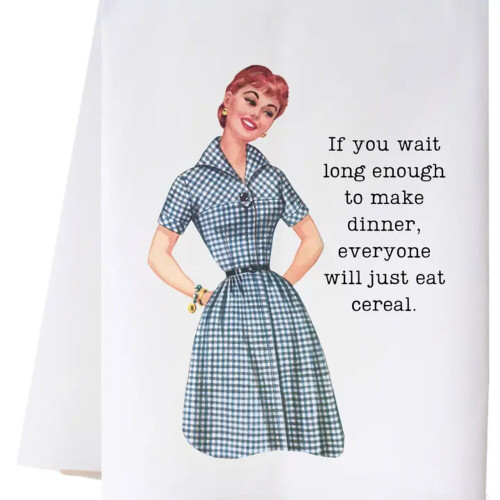 Cora & Pate Make Dinner Kitchen Towel Cora & Pate Make Dinner Kitchen Towel