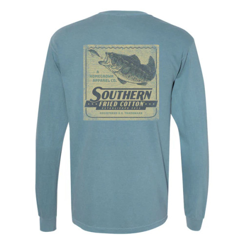 Southern Fried Cotton Old School Bass Long Sleeve T-Shirt Southern Fried Cotton Old School Bass Long Sleeve T-Shirt
