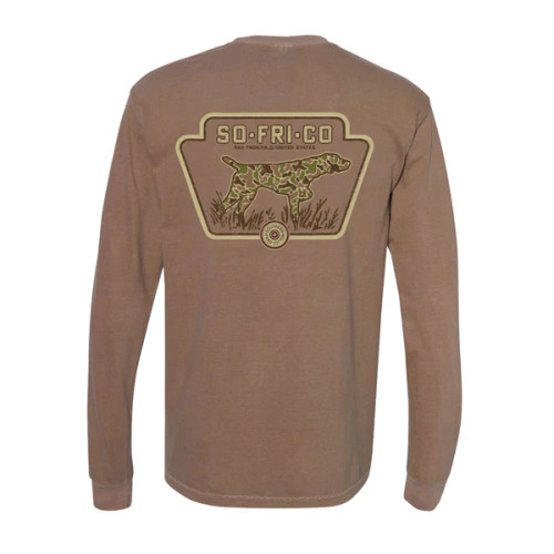 Southern Fried Cotton Men's Long Sleeve Old School Camo Badge T-Shirt Southern Fried Cotton Men's Long Sleeve Old School Camo Badge T-Shirt