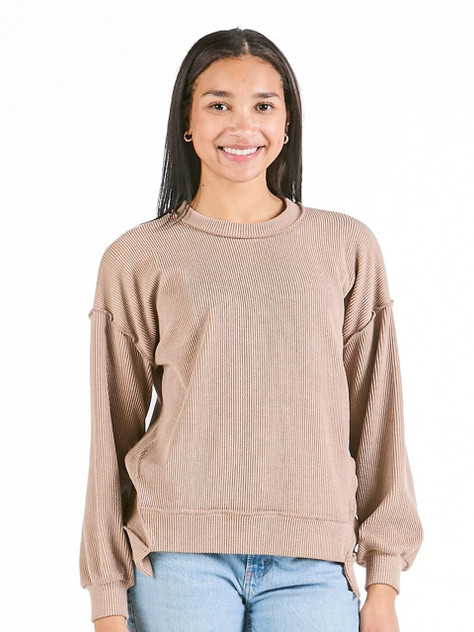 Simply Southern Women's Amber Knit Top - Umber