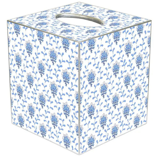 Marye-Kelley Blue Provencial Print Tissue Box Cover Marye-Kelley Blue Provencial Print Tissue Box Cover