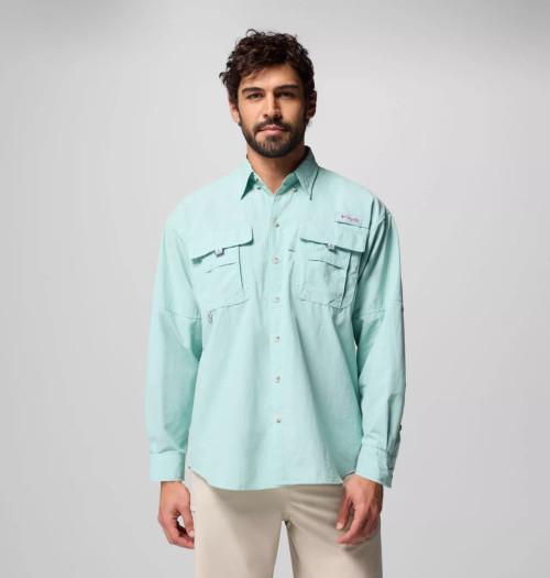 Columbia Men’s PFG Bahama II Long Sleeve Shirt - Misty Jade