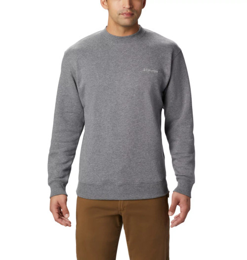 Columbia Men's Hart Mountain II Crew Sweatshirt - Charcoal Heather