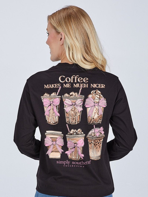 Simply Southern Women's Long Sleeve Nicer Tee Simply Southern Women's Long Sleeve Nicer Tee