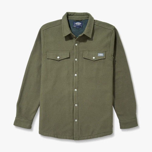 Aftco Men's Stout Shacket - Chocolate Chip