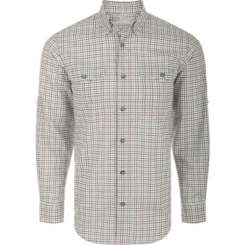 Drake Men's Frat Tattersall Button-Down Long Sleeve Shirt - Windsor Wine Drake Men's Frat Tattersall Button-Down Long Sleeve Shirt - Windsor Wine