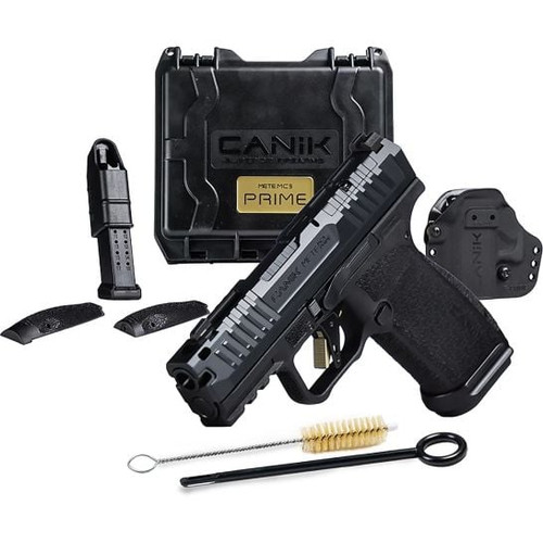 Canik MC9 Prime 3.64" 9mm 17rd w/ Night Sights Pistol, Black